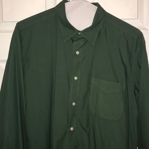 Men’s Green Italian Fabric Shirt - Picture 2 of 4